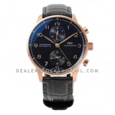 Portugieser Chronograph IW371482 Black Dial in Rose Gold Portugieser Chronograph IW371482 Black Dial in Rose Gold