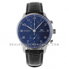 Portugieser Chronograph IW371606 Blue Dial in Steel Portugieser Chronograph IW371606 Blue Dial in Steel
