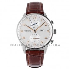 Portugieser Chronograph IW371611 White Dial in Steel Portugieser Chronograph IW371611 White Dial in Steel