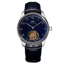 Portugieser Hand-Wound Tourbillon Blue Dial in Steel IW5458 Portugieser Hand-Wound Tourbillon Blue Dial in Steel IW5458