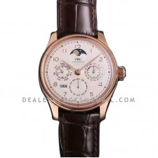 Portugieser Perpetual Calendar IW5033 White Dial in Rose Gold Portugieser Perpetual Calendar IW5033 White Dial in Rose Gold