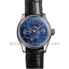 Portugieser Perpetual Calendar IW503401 Blue Dial in White Gold Portugieser Perpetual Calendar IW503401 Blue Dial in White Gold
