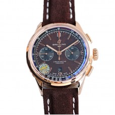 Premier B01 Chronograph 42 Bentley Centenary Brown Dial in Red Gold Ref. RB01181A1Q1X1