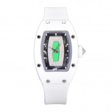 RM 007 Automatic Ladies White Ceramic Green