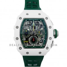 RM 011-02 Le Mans Classic Chronograph in Green on Green Rubber Strap RM 011-02 Le Mans Classic Chronograph in Green on Green Rubber Strap