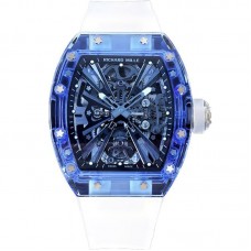 RM 012-01 Tourbillon Blue Sapphire on Transparent Rubber Strap RM 012-01 Tourbillon Blue Sapphire on Transparent Rubber Strap