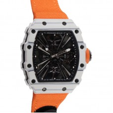 RM 012-01 Tourbillon White NTPT Carbon on Orange Nylon Strap RM 012-01 Tourbillon White NTPT Carbon on Orange Nylon Strap
