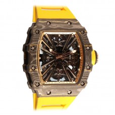 RM 012-01 Tourbillon NTPT Carbon on Yellow Rubber Strap RM 012-01 Tourbillon NTPT Carbon on Yellow Rubber Strap