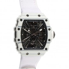 RM 012-01 Tourbillon White NTPT Carbon on White Nylon Strap RM 012-01 Tourbillon White NTPT Carbon on White Nylon Strap