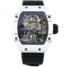 RM 027-02 Tourbillon Rafael Nadal White NTPT on Black Nylon Strap RM 027-02 Tourbillon Rafael Nadal White NTPT on Black Nylon Strap