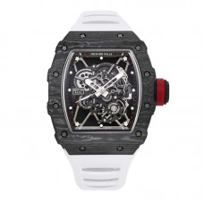 RM 035-01 Rafael Nadal NTPT Carbon White Rubber Strap RM 035-01 Rafael Nadal NTPT Carbon White Rubber Strap