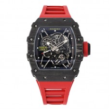 RM 035-01 Rafael Nadal NTPT Carbon on Red Rubber Strap (Sonic) RM 035-01 Rafael Nadal NTPT Carbon on Red Rubber Strap (Sonic)