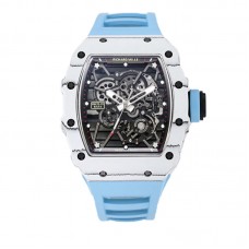 RM 035-01 Rafael Nadal White NTPT on Blue Rubber Strap RM 035-01 Rafael Nadal White NTPT on Blue Rubber Strap