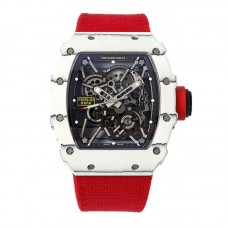 RM 035-01 Rafael Nadal White NTPT on Red Nylon Strap (Sonic) RM 035-01 Rafael Nadal White NTPT on Red Nylon Strap (Sonic)