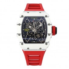 RM 035-01 Rafael Nadal White NTPT on Red Rubber Strap (Sonic) RM 035-01 Rafael Nadal White NTPT on Red Rubber Strap (Sonic)