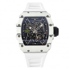 RM 035-01 Rafael Nadal White NTPT on White Rubber Strap (Sonic) RM 035-01 Rafael Nadal White NTPT on White Rubber Strap (Sonic)
