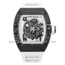 RM 055 Bubba Watson Americas Edition White Legend in NTPT on White Rubber Strap