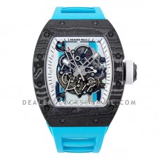 RM 055 Bubba Watson Americas Edition White Legend in NTPT on Blue Rubber Strap