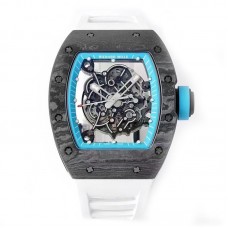 RM 055 Bubba Watson “Yas Marina Circuit” NTPT on White Rubber Strap RMUL2