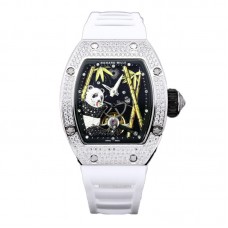 RM026-01 Tourbillon Panda in White Gold with Diamond Bezel RM026-01 Tourbillon Panda in White Gold with Diamond Bezel