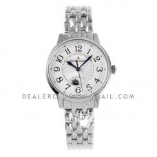 Rendez-vous Classic Night & Day 34mm White Dial in White Gold on Bracelet