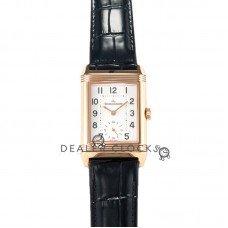 Reverso Tribute Duoface Small Second White/Black Dial Rose Gold