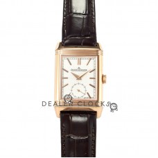 Reverso Tribute Duoface Small Second White/Black Dial Stick Markers