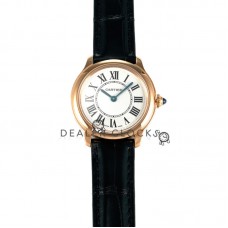Ronde Must De Cartier 29mm White Dial in Rose Gold Ronde Must De Cartier 29mm White Dial in Rose Gold