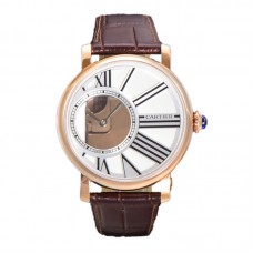 Rotonde De Cartier White Dial in Rose Gold Rotonde De Cartier White Dial in Rose Gold