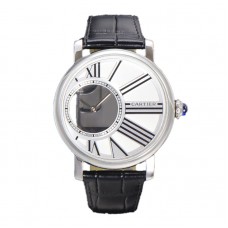 Rotonde De Cartier White Dial in Steel Rotonde De Cartier White Dial in Steel