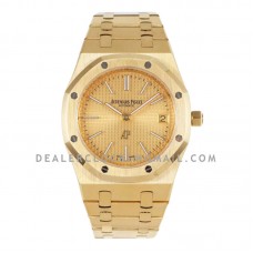 Royal Oak 15202 39mm Yellow Dial in Yellow Gold