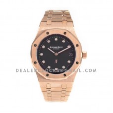 Royal Oak 15207OR 39mm Black Dial in Rose Gold