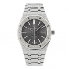 Royal Oak 15450ST 37mm Grey Dial in Frosted Gold