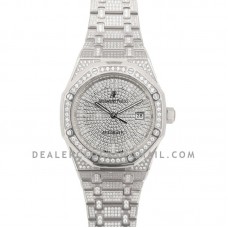 Royal Oak 41mm 15402 Full Diamond Paved In White Gold on Bracelet
