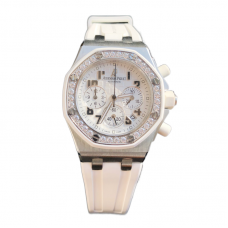 Royal Oak Offshore Selfwinding Chronograph 37mm White Dial in Steel 26231ST Royal Oak Offshore Selfwinding Chronograph 37mm White Dial in Steel 26231ST