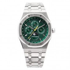 Royal Oak Perpetual Calendar 26613 Green Dial in Steel Royal Oak Perpetual Calendar 26613 Green Dial in Steel