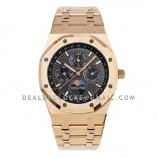 Royal Oak Perpetual Calendar Rose Gold 26574 Black Dial Royal Oak Perpetual Calendar Rose Gold 26574 Black Dial