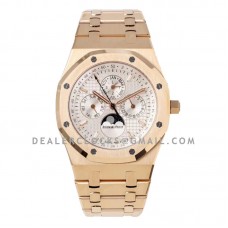 Royal Oak Perpetual Calendar Rose Gold 26574 White Dial Royal Oak Perpetual Calendar Rose Gold 26574 White Dial