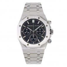 Royal Oak Self-Winding Chronograph Black Dial in Steel