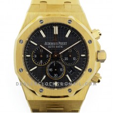 Royal Oak Self-Winding Chronograph Black Dial in Yellow Gold Royal Oak Self-Winding Chronograph Black Dial in Yellow Gold