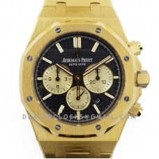 Royal Oak Self-Winding Chronograph Black/Gold Dial in Yellow Gold Royal Oak Self-Winding Chronograph Black/Gold Dial in Yellow Gold