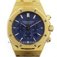 Royal Oak Self-Winding Chronograph Blue Dial in Yellow Gold