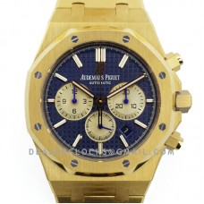 Royal Oak Self-Winding Chronograph Blue/Gold Dial in Yellow Gold