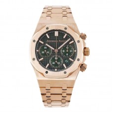 Royal Oak Self-Winding Chronograph Green Dial in Rose Gold