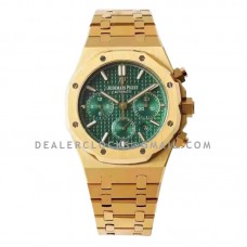 Royal Oak Self-Winding Chronograph Green Dial in Yellow Gold Royal Oak Self-Winding Chronograph Green Dial in Yellow Gold