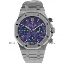 Royal Oak Self-Winding Chronograph Purple/Blue Dial in Steel