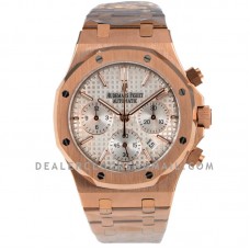 Royal Oak Self-Winding Chronograph White Dial in Rose Gold Royal Oak Self-Winding Chronograph White Dial in Rose Gold