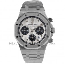 Royal Oak Self-Winding Chronograph White/Black Dial in Steel