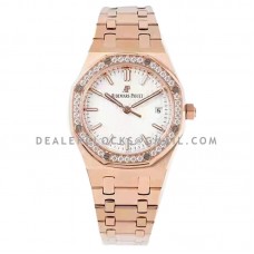 Royal Oak Selfwinding 77351OR 34mm White Dial in Pink Gold Royal Oak Selfwinding 77351OR 34mm White Dial in Pink Gold