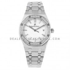 Royal Oak Selfwinding 77351ST 34mm White Dial in Steel